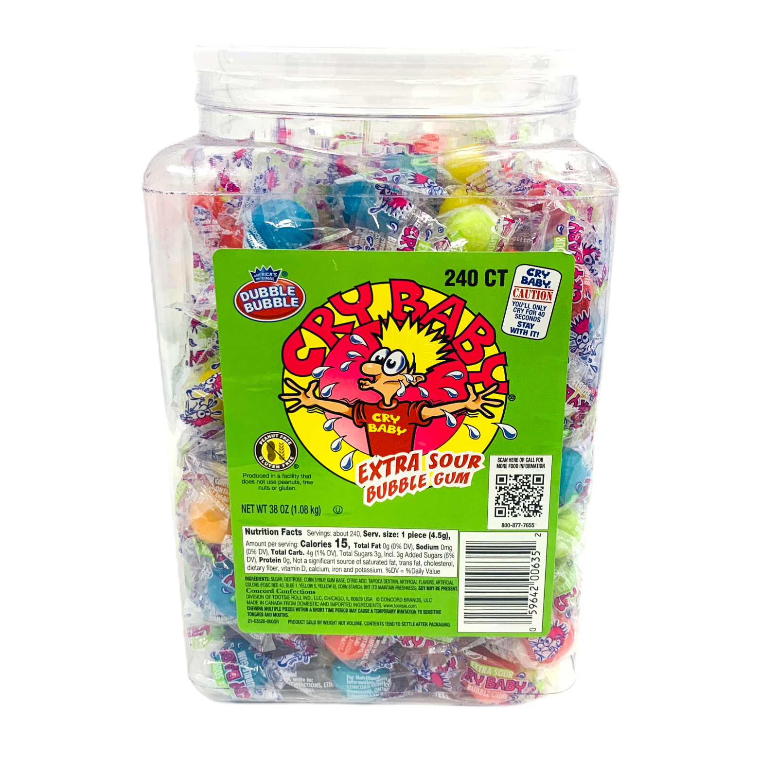 Dubble Bubble Bubble Gum Fun Team Tub - 165-Piece Tub