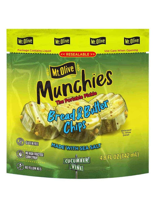 Mt. Olive Munchies Bread & Butter Chips Pouch 142ml