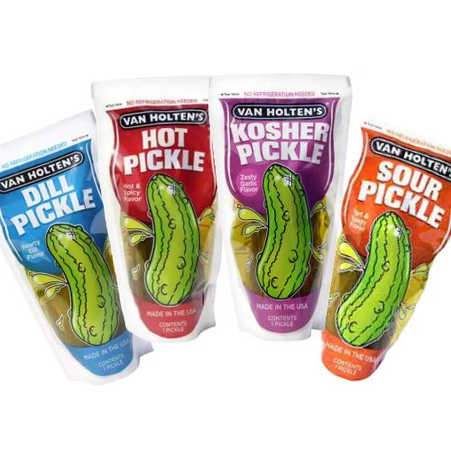 Van Holten's Large Pickle-In-A-Pouch Pickles x 12 | Plus FREE Tajin Seasoning