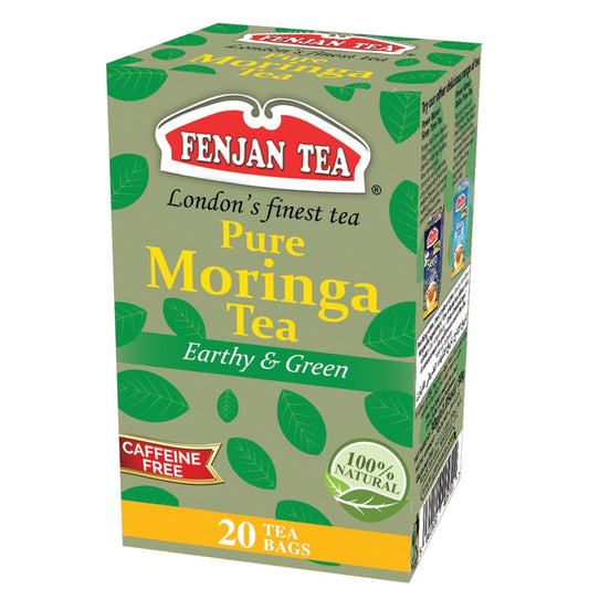 Fenjan Pure Moringa Tea, Earthy & Green 20 Tea Bags