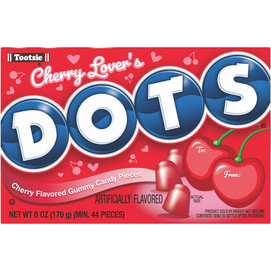 Tootsie Dots Cherry Flavoured Gummy Candy 184g