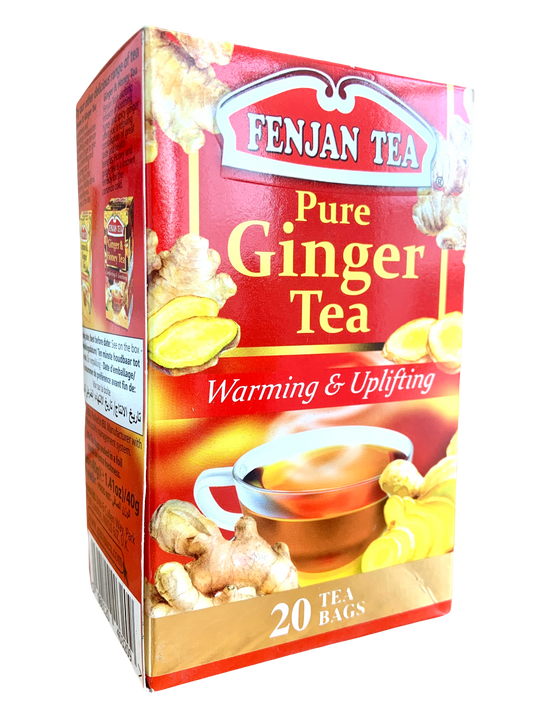 Fenjan Tea Pure Ginger 40g | Warming & Uplifting | 20 Tea Bags