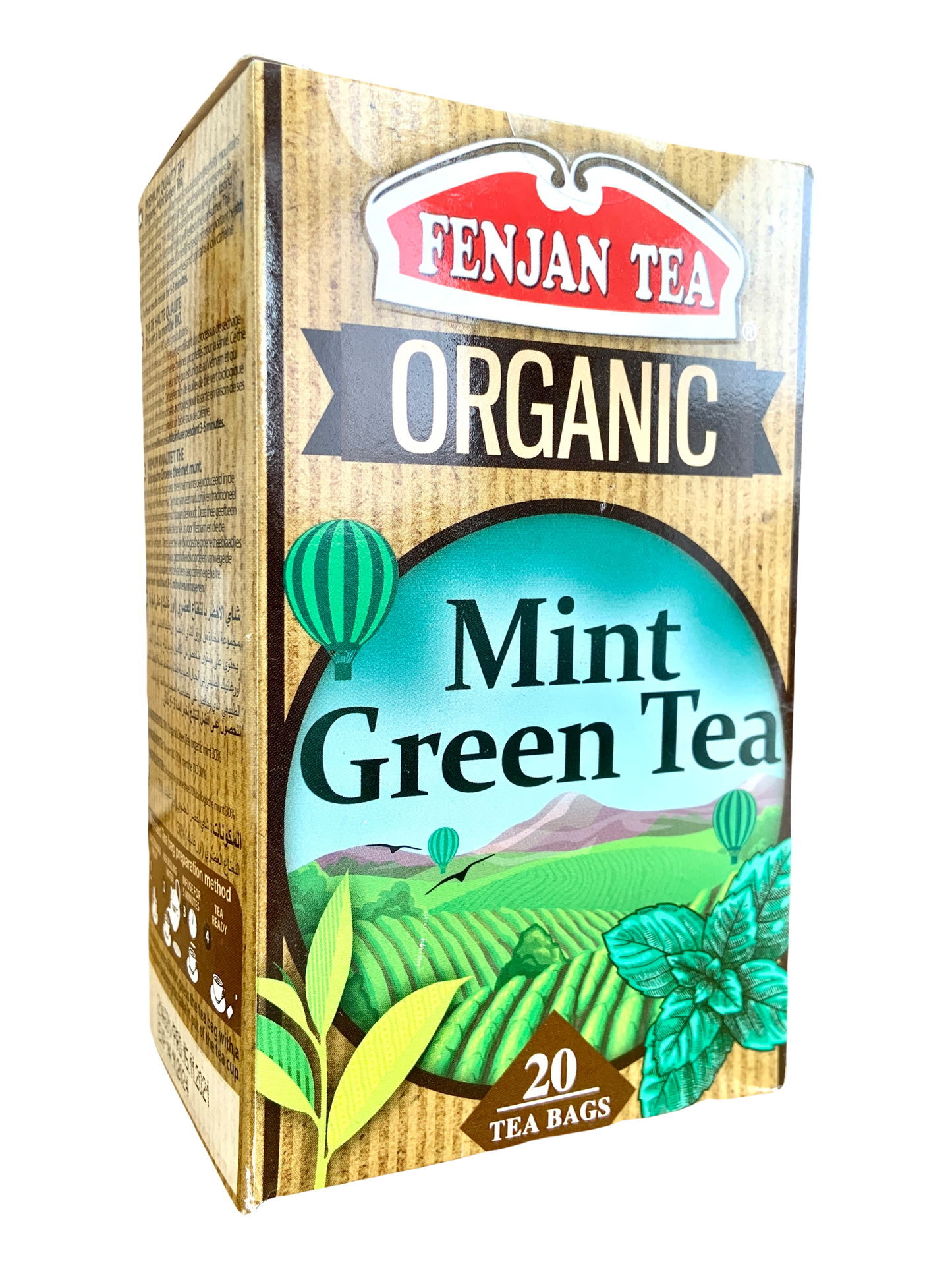 Fenjan Organic Mint Green Tea 40g | 20 Tea Bags