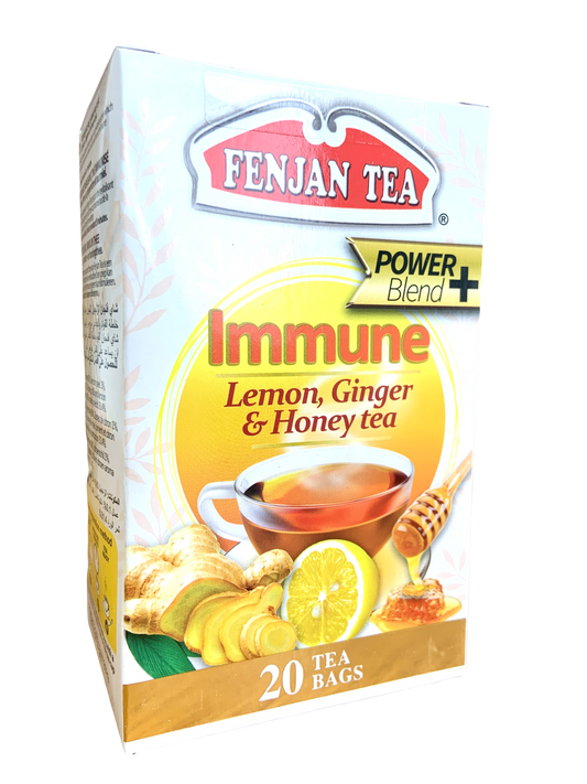 Fenjan Tea Power Blend Immune | Lemon, Ginger & Honey Tea 30g | 20 Tea Bags