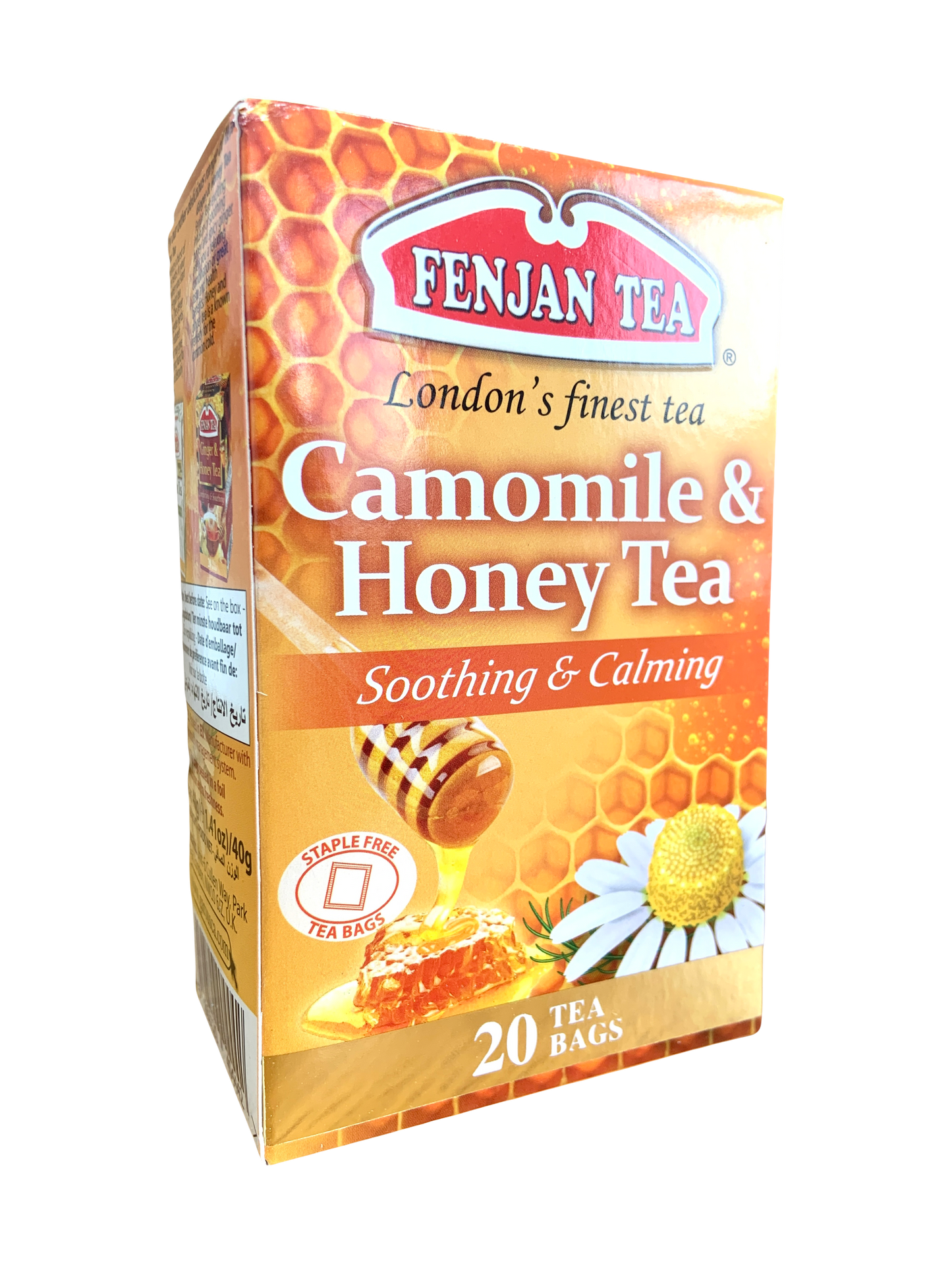 Fenjan Tea Camomile & Honey Tea 40g | Soothing & Calming | 20 Tea Bags