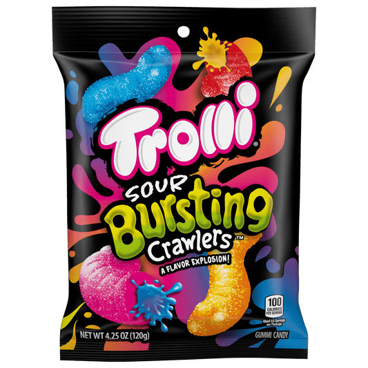 Trolli Sour Brusting Crawlers Gummi Candy Bag 120g