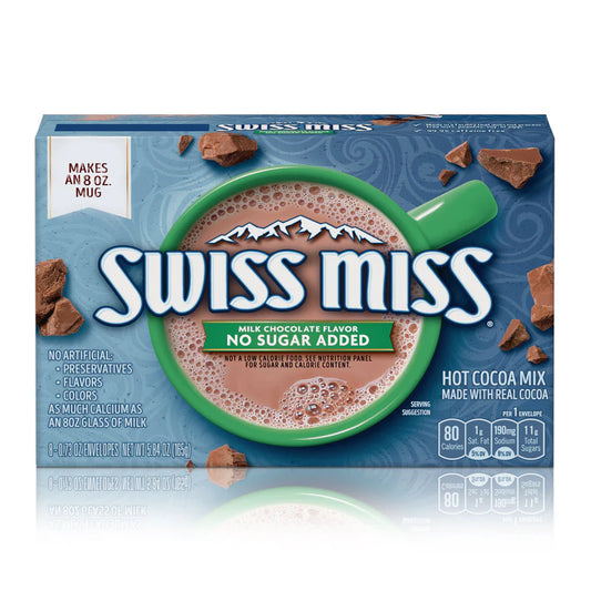 Swiss Miss No Added Sugar Milk Choc Cocoa Mix 165g