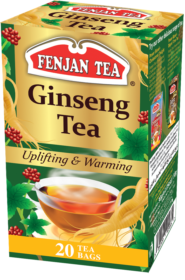 Fenjan Ginseng Tea, Uplifting & Warming, 20 Tea Bags