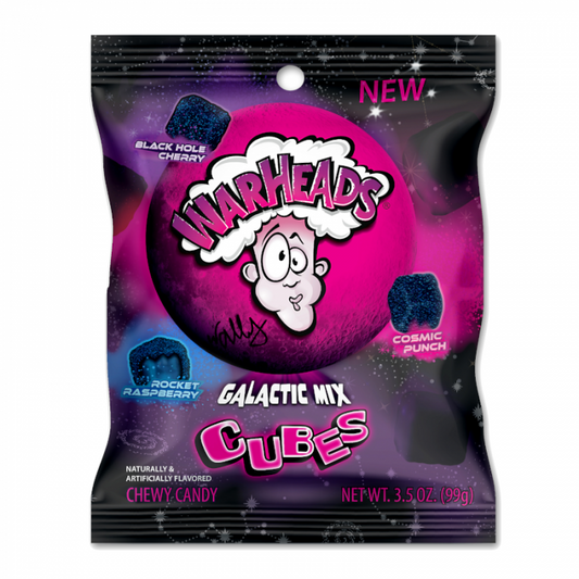 Warheads Galactic Cubes Chewy Candy 99g