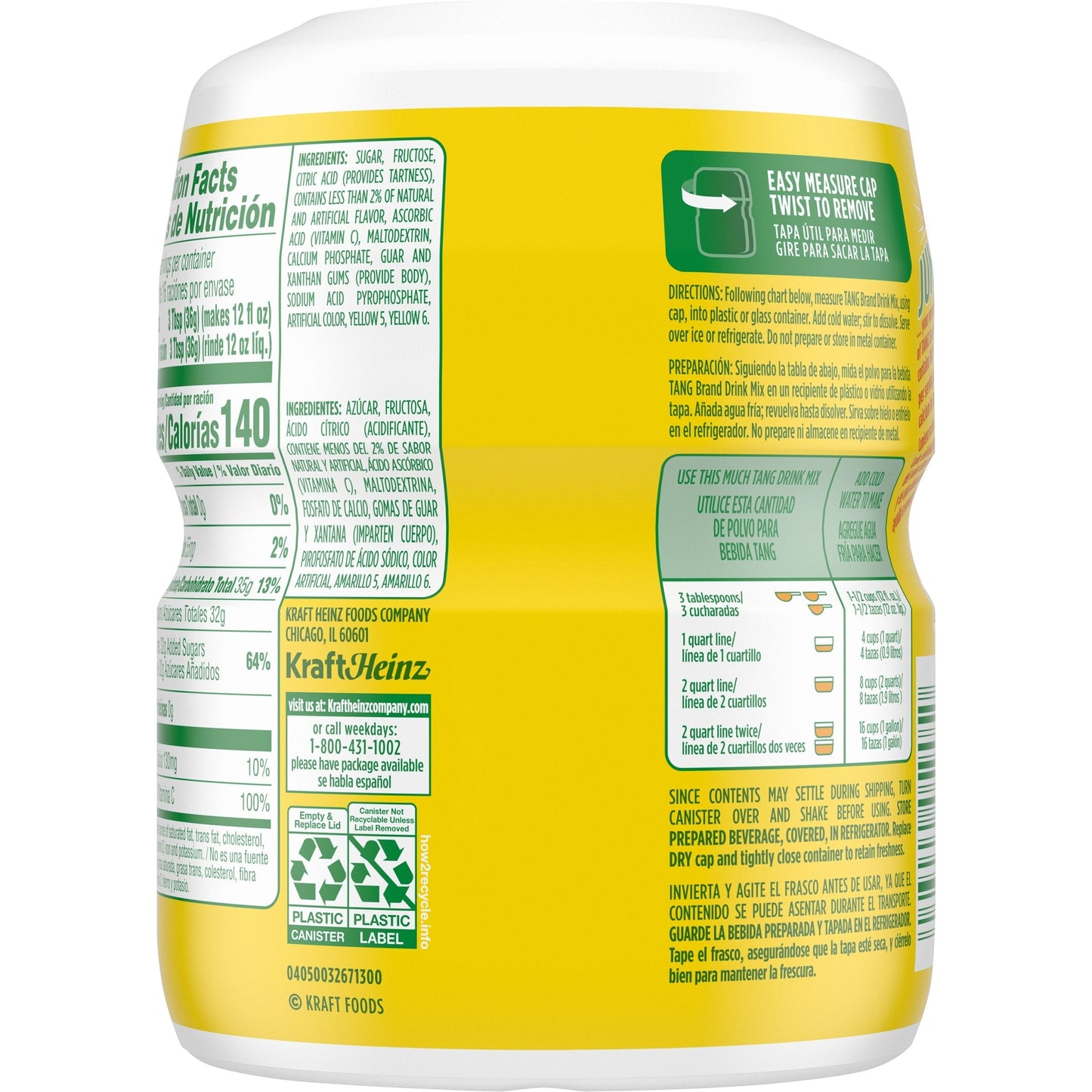 Tang Orange Pineapple Drink Mix 561g