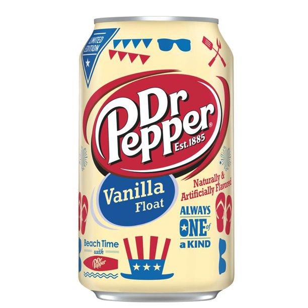 Dr Pepper Vanilla Float Flavoured Soda 355ml sold by American grocer Uk