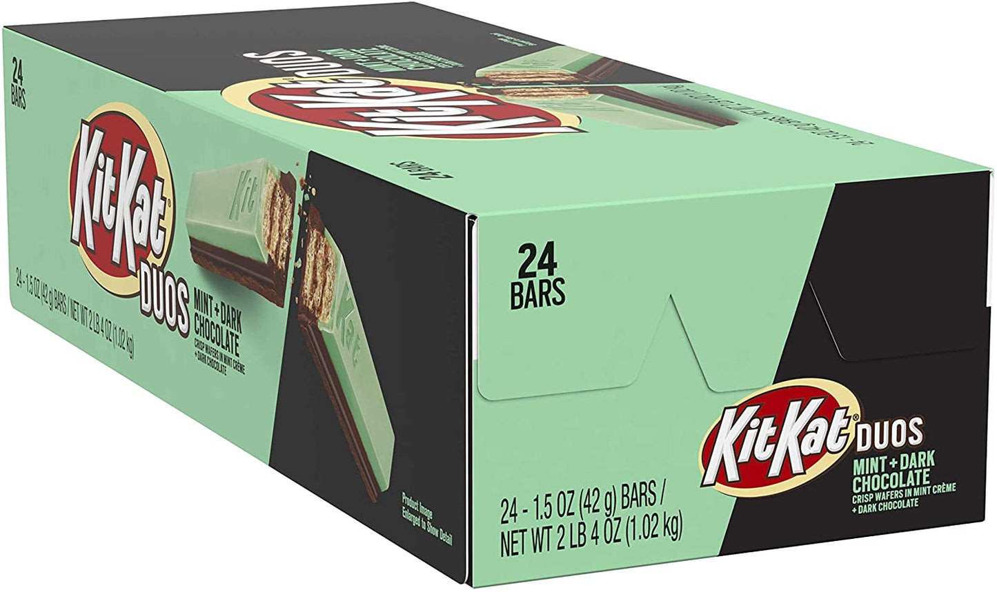 Kit Kat Duo Dark Chocolate Mint Chocolate Bar 42g