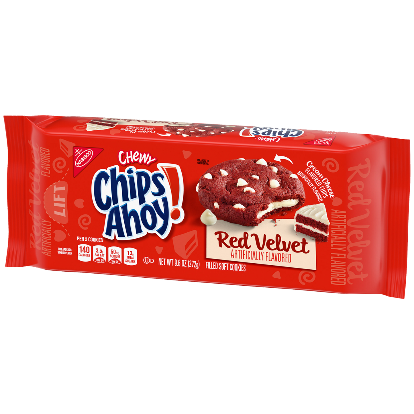 Nabisco Chip Ahoy! Chewy Red Velvet Filled Soft Cookies 272g