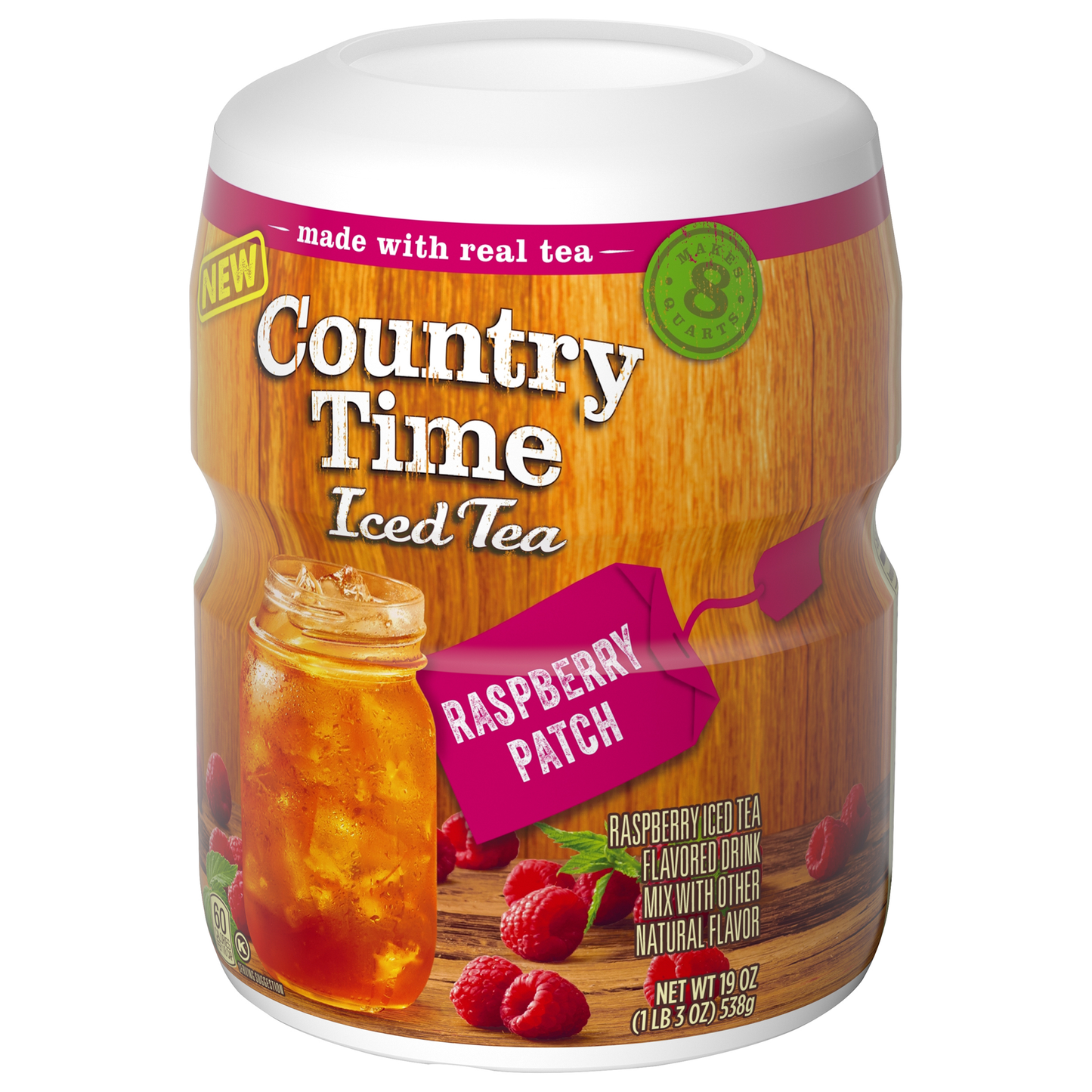 Country Time Iced Tea Raspberry Patch Drink Mix 538g sold by American grocer Uk