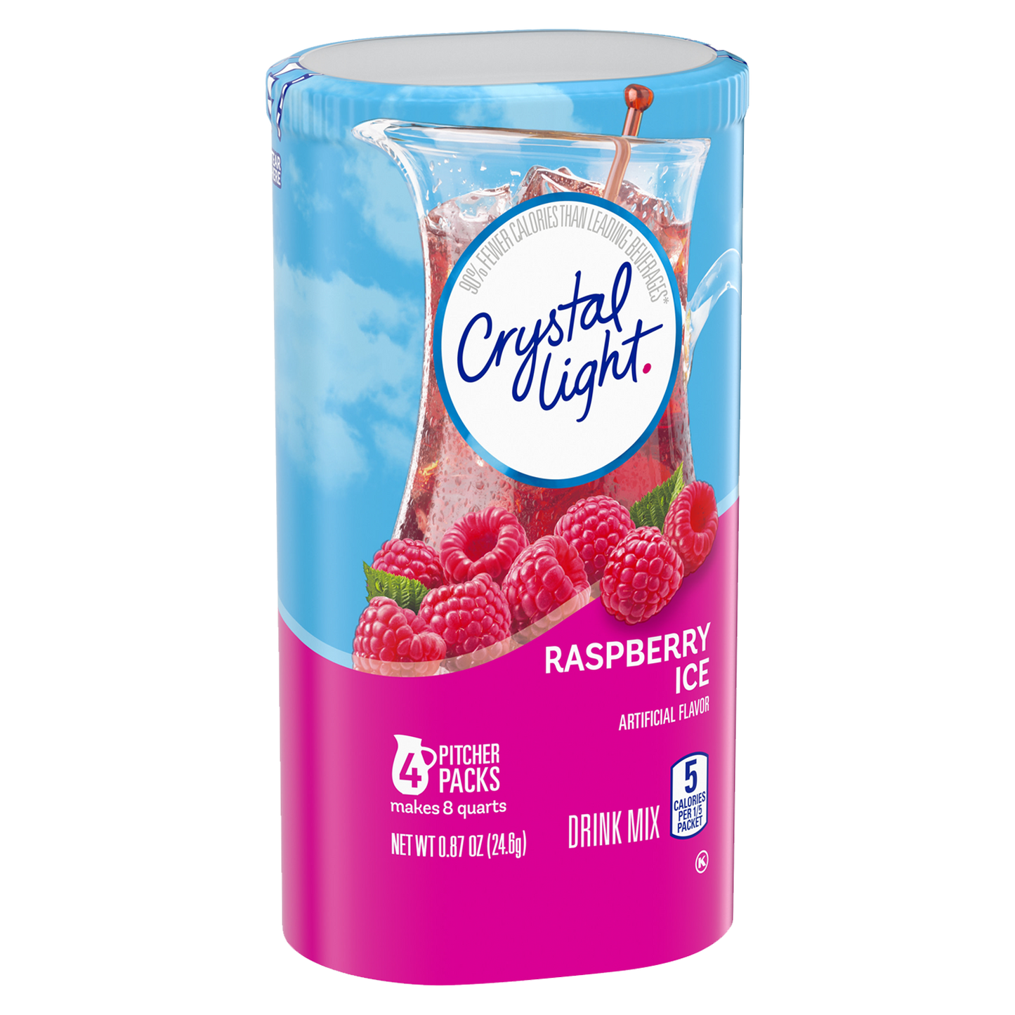 Crystal Light Raspberry Ice Drink Mix 24.6g sold by American grocer Uk