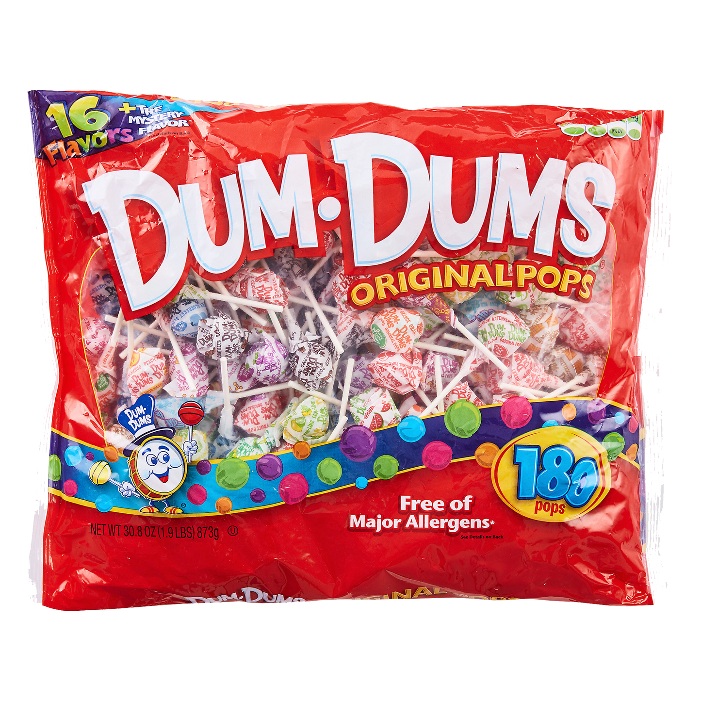 Dum Dums Original Pops 873g-180ct sold by American grocer Uk