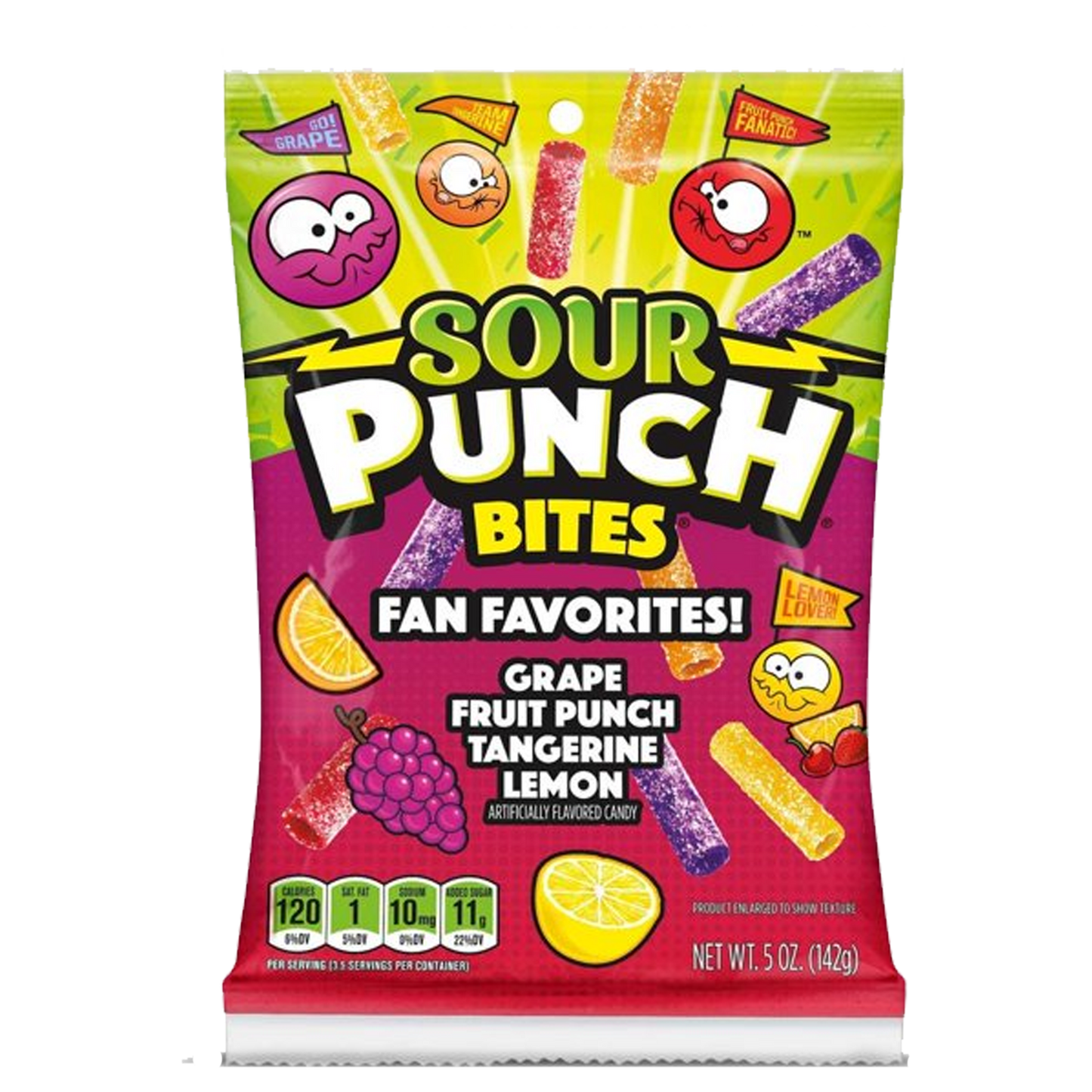 Sour Punch Bites Fan Favorites! Candy 142g
