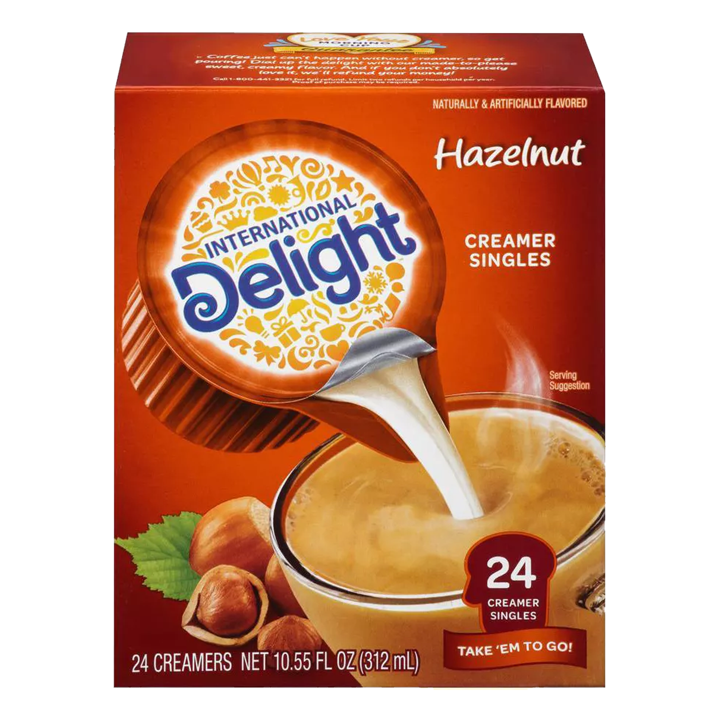 International Delight Hazelnut Creamer 312ml- 24ct