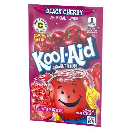 Kool-Aid Black Cherry Unsweetened Drink Mix 3.6g