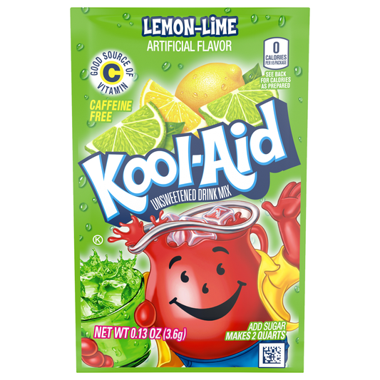 Kool-Aid Lemon-Lime Unsweetened Drink Mix 3.6g