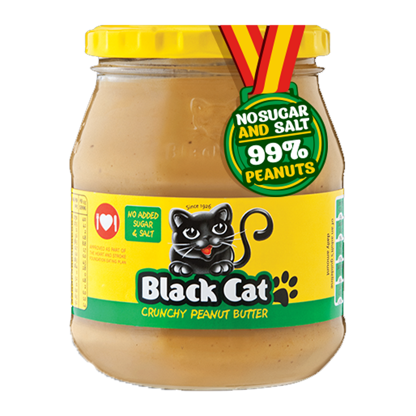 Black Cat Crunchy No Added Sugar & Salt Peanut Butter 400g [South African]