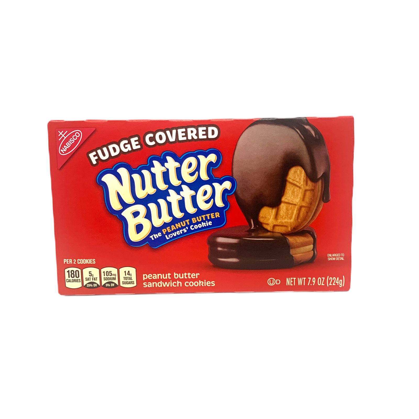 Nabisco Fudge Covered Nutter Butter Peanut Butter Sandwich Cookies 224 ...