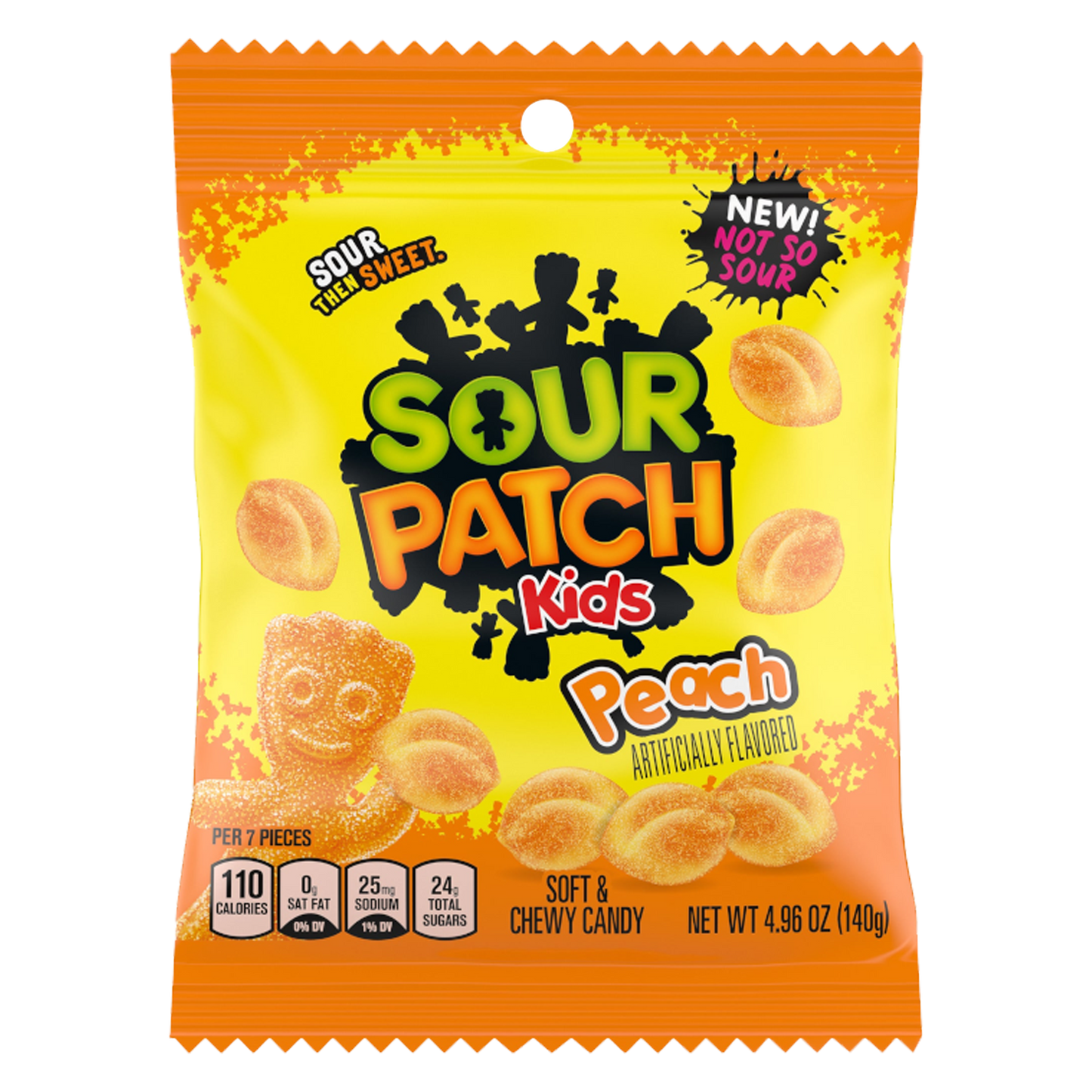 Sour Patch Kids Peach Soft & Chewy Candy Bag 99g