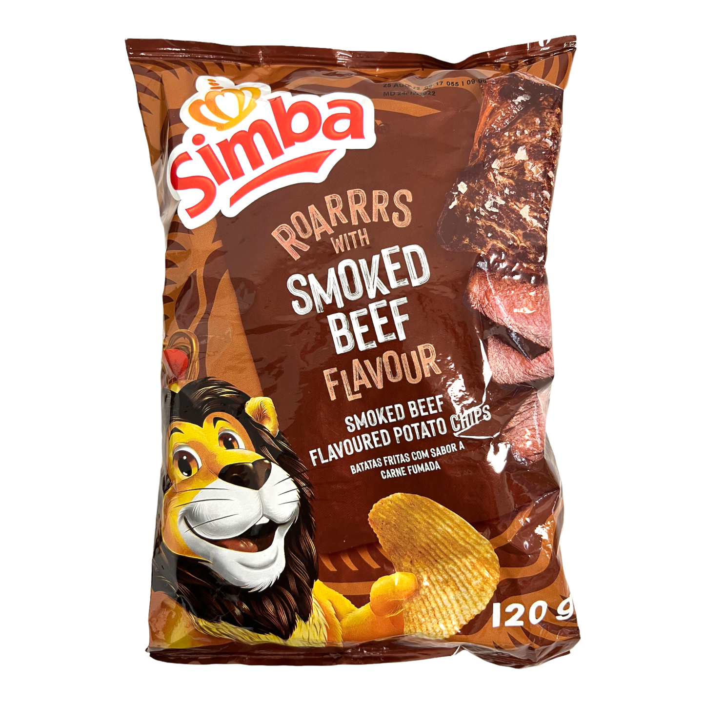 Simba Smoke Beef Flavoured Potato Chips 120g [South African]