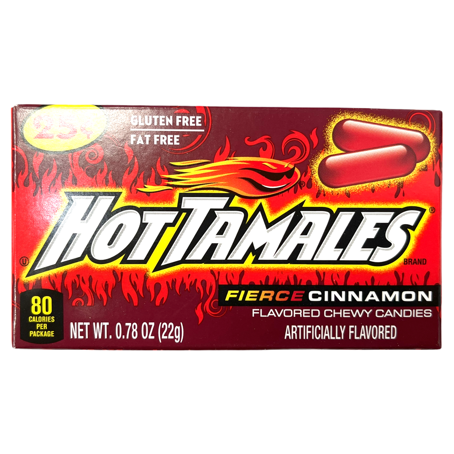 Hot Tamales Fierce Cinnamon Chewy Candy 6 x 22g