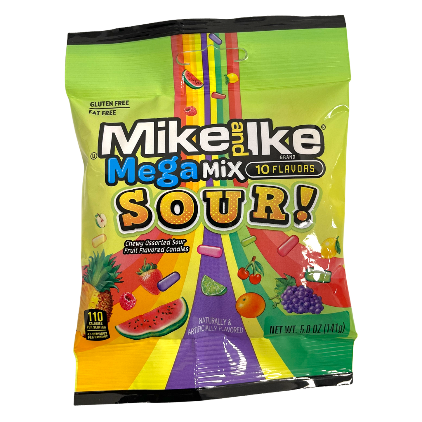 Mike and Ike Mega Mix Sour! Peg Bag 141g