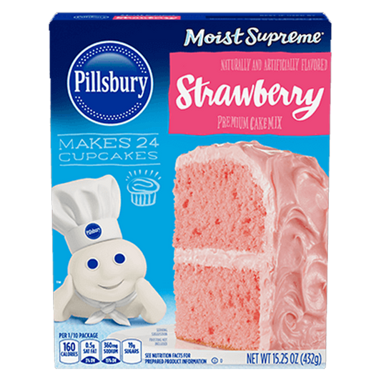 Pillsbury Moist Supreme Strawberry Flavoured Premium Cake Mix 432g
