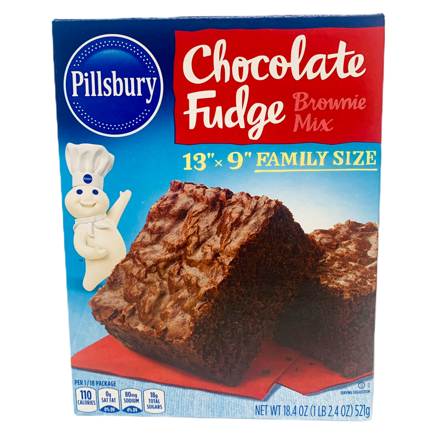 Pillsbury Chocolate Fudge Brownie Mix 521g