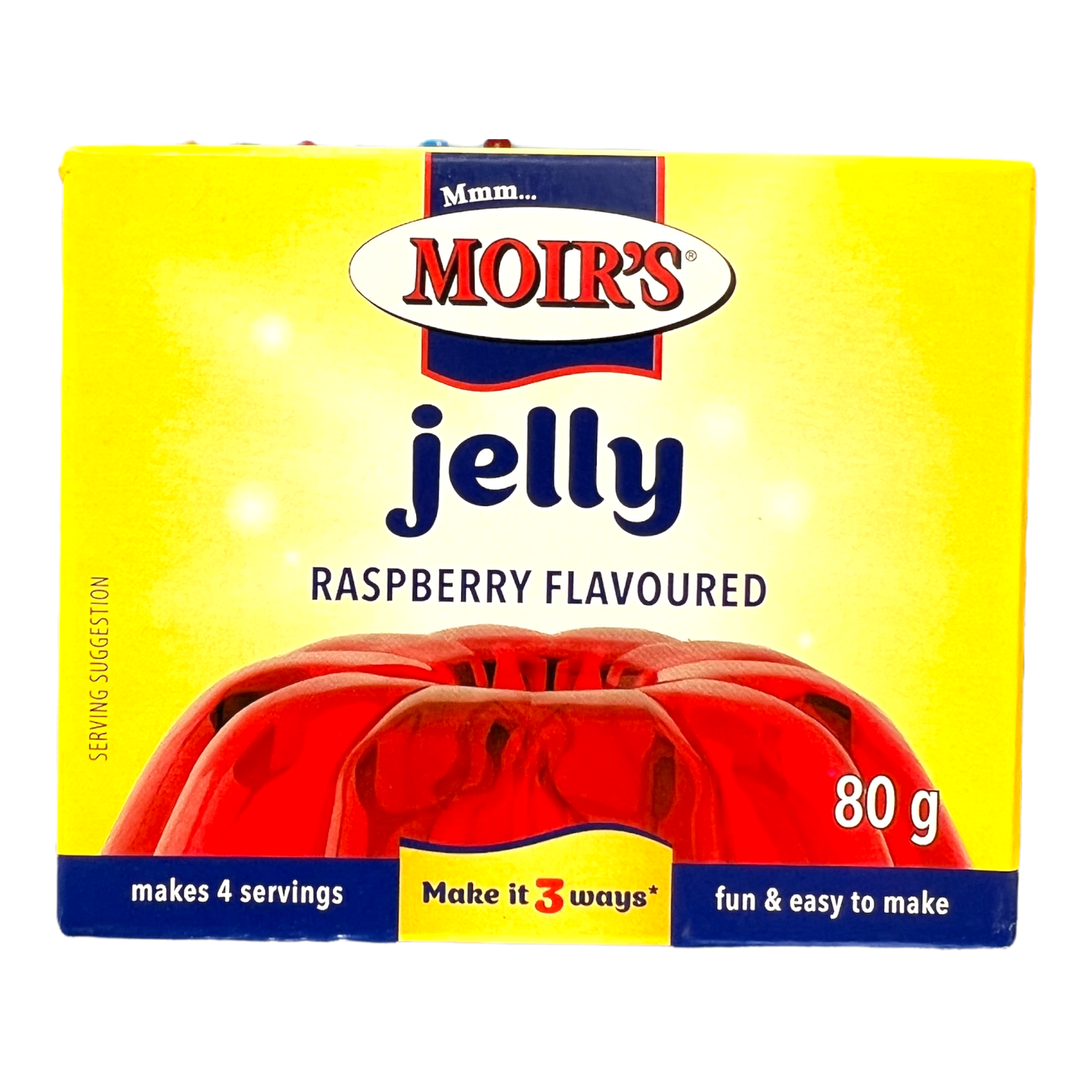 Moir's Raspberry Flavoured Jelly 80g [South African]