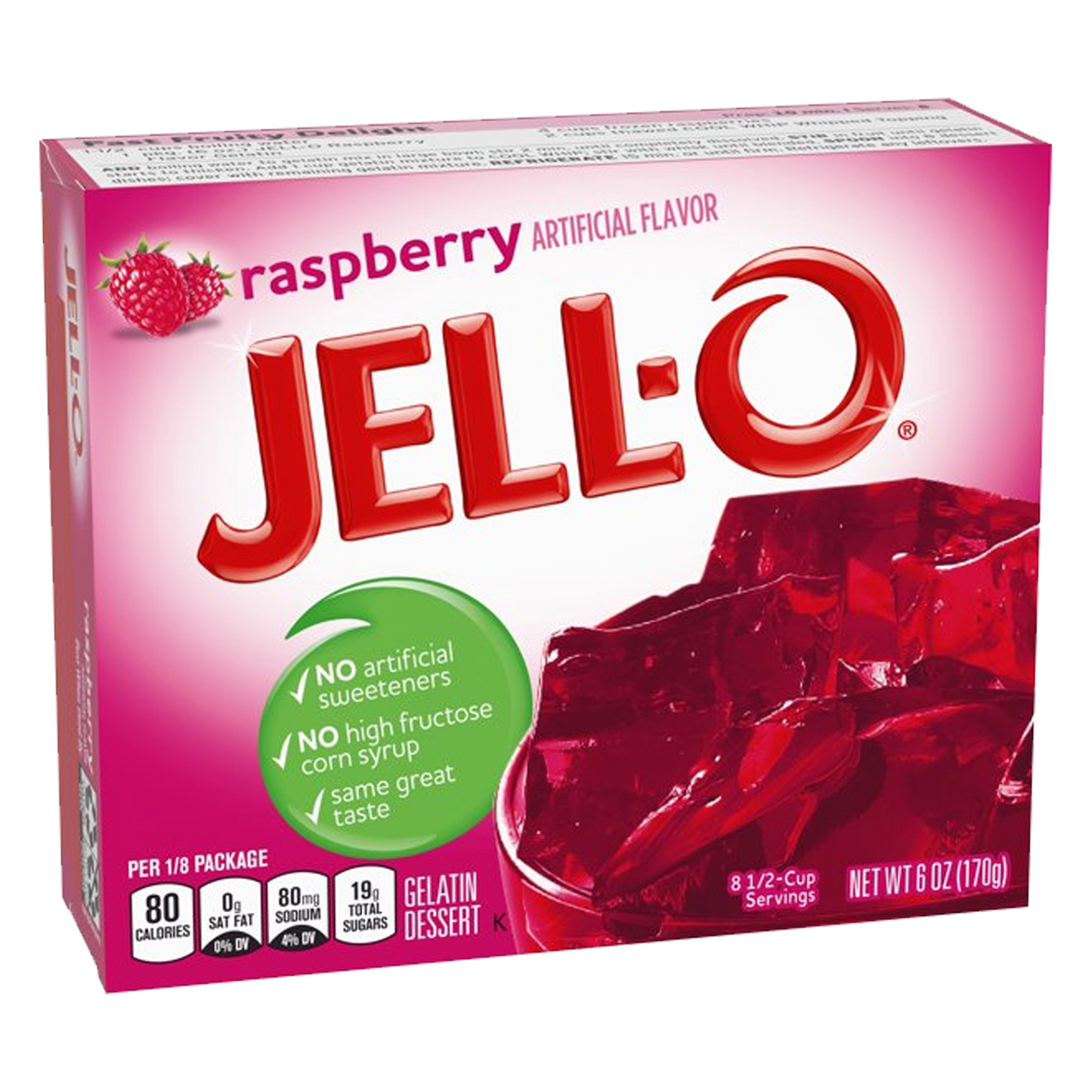 Jell-O Raspberry Gelatin Dessert Mix 85g