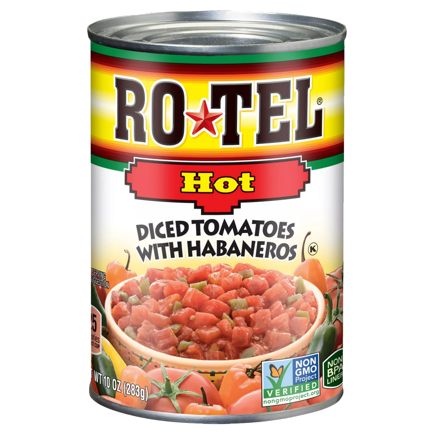 Ro-Tel Hot Diced Tomatoes with Habaneros 283g