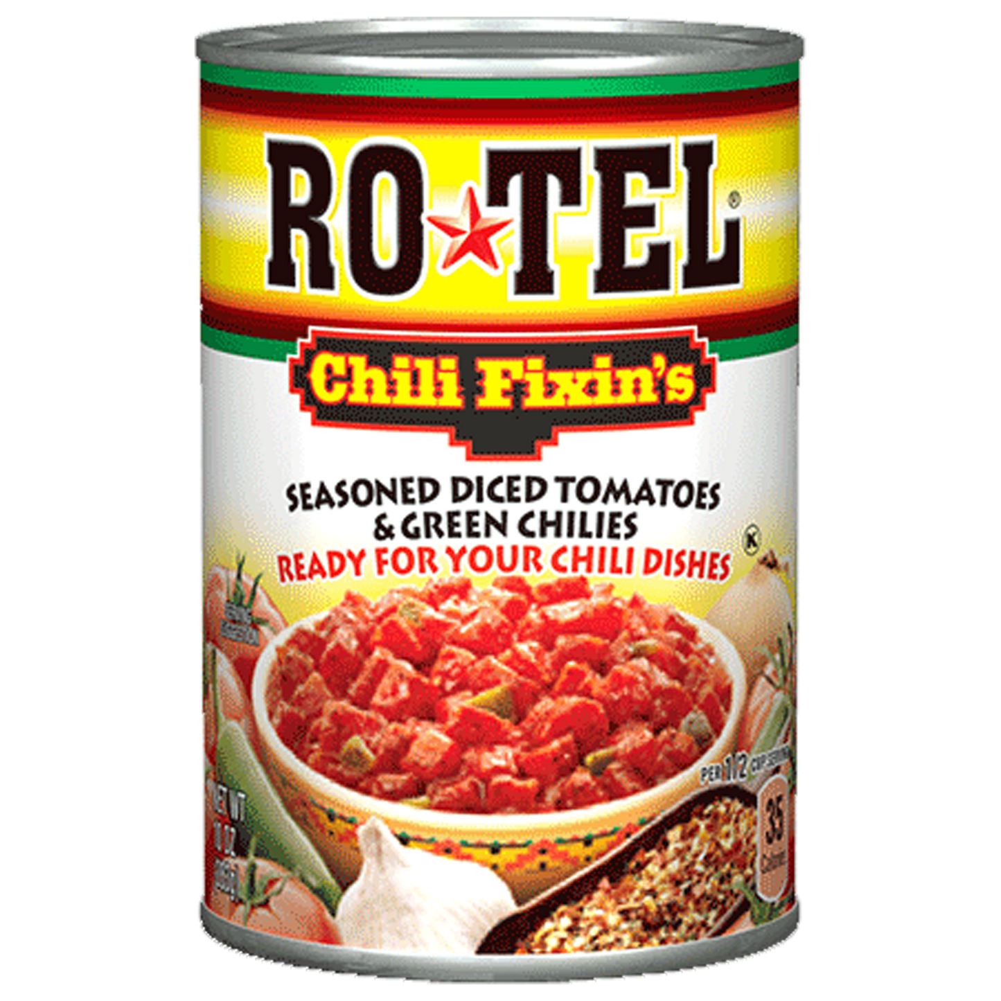 Ro-Tel Chilli Fixin's Diced Tomatoes & Green Chilies 283g