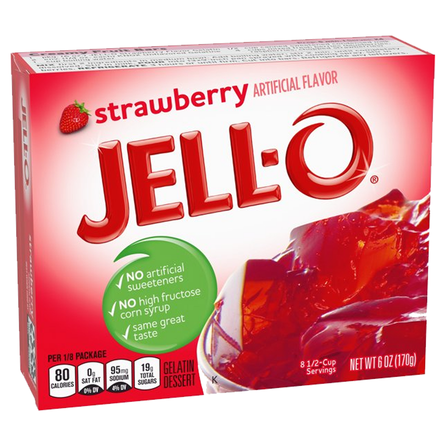 Jell-O Strawberry Gelatin Dessert Mix 85g
