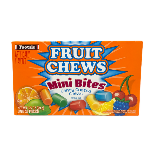 Tootsie Fruit Chews Mini Bites Candy Coated Chews 99g