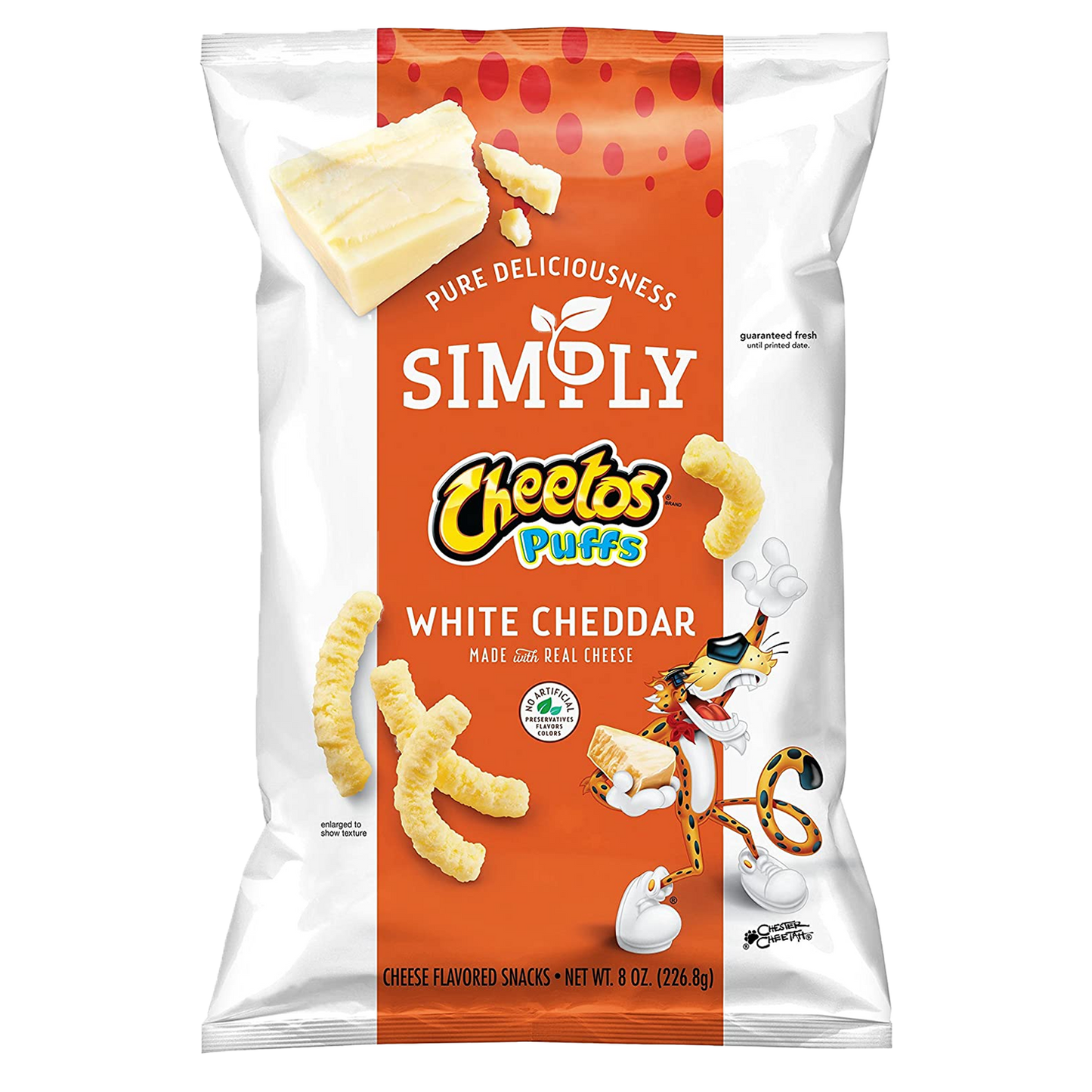 Cheetos Simply Puffs White Cheddar Cheese Snacks 226.8g