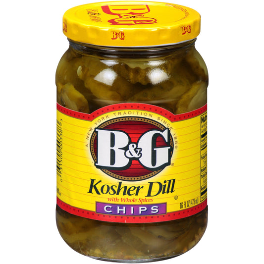 B&G Kosher Dill Chips 473m by American Grocer in the UK