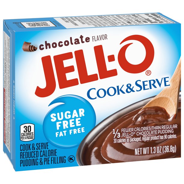 Jell-O Instant Cooke & Serve Sugar Free-Fat Free Chocolate Pudding & Pie Filling 36.8g